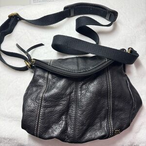 The Sak Black Leather Women's Crossbody Bag